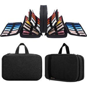 84 Watch Bands Storage Carrying Case Compatible w/ Watches Expandable Watch Band